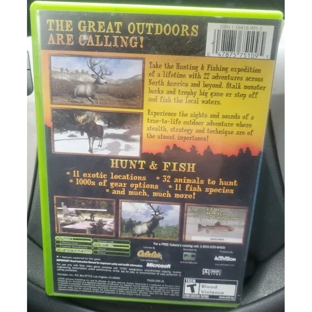 Cabela's Outdoor Adventures (Microsoft Xbox, 2005) CIB